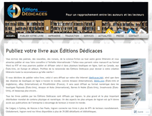 Tablet Screenshot of dedicaces.info